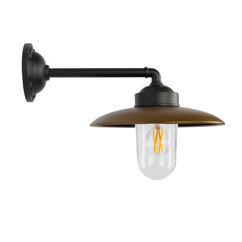 Stallamp Palazzo Wandlamp Zwart Brons Landelijk