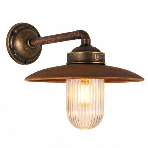 Buitenlamp mayenne 2 brons/koper stallamp landelijk