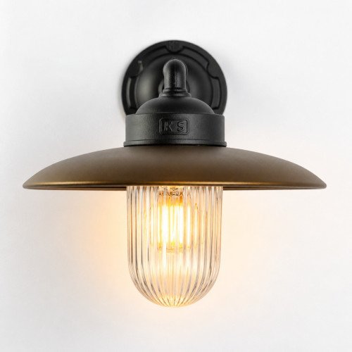 Buitenlamp mayenne 3 brons/zwart stallamp landelijk