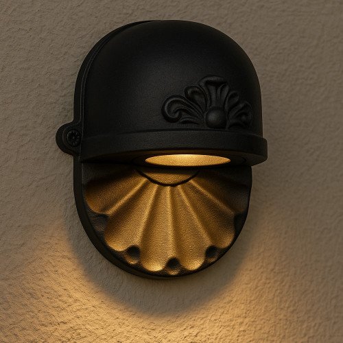 Nostalux buitenlamp - wandspot zwart van Aluminium - Tramonto