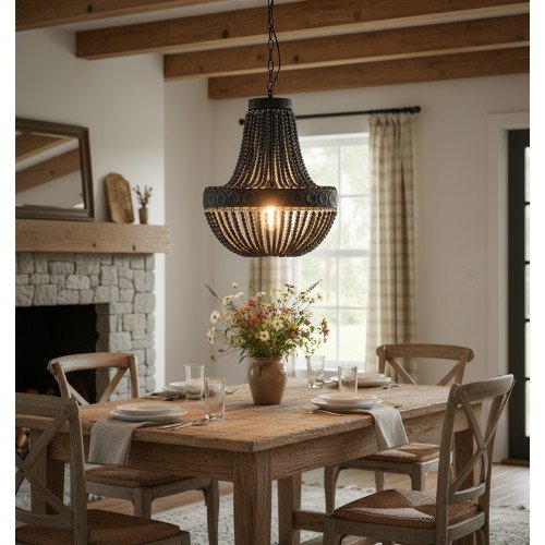 Kralen Hanglamp / Kroonluchter Zion