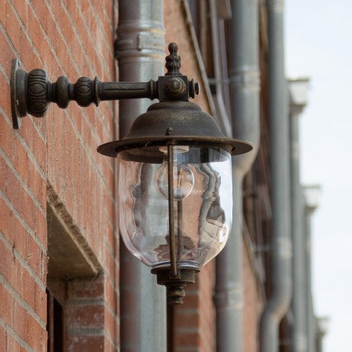 Bronzen buitenlamp Lindau hang XL