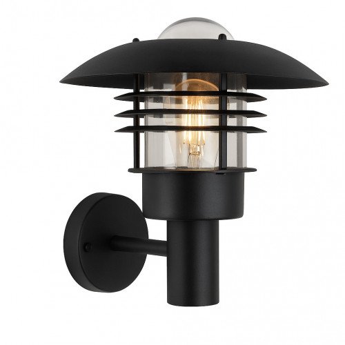Buitenlamp Riga Wandlamp Zwart Aluminium modern