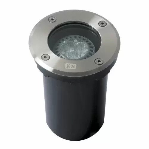 RVS Grondspot LED Rond inbouw spot buiten Ø11