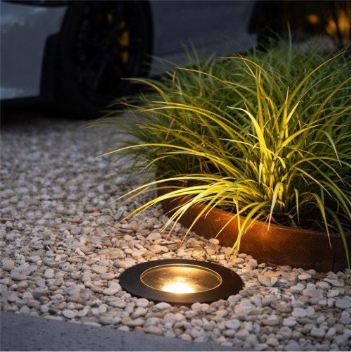 RVS Grondspot LED Rond inbouw spot buiten Ø11