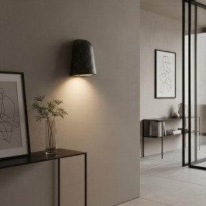 Downlighter roche in zwarte kleur