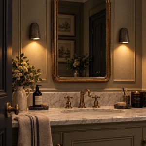 Downlighter roche in zwarte kleur