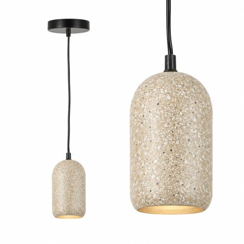 Set van 3 marmer binnenverlichting Egg hanglamp wit