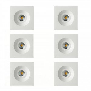 Vierkante inbouwspot LED Ivy square - Nostalux.nl