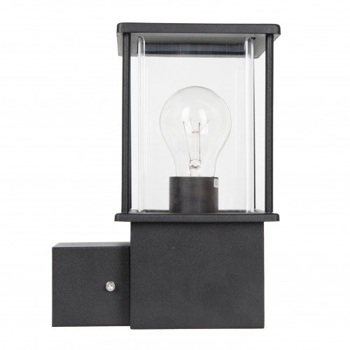 Astro wandlamp matzwart voor buiten moderne wandlamp, stijlvol zwarte finish, mooie heldere beglazing buitenverlichting van het merk KS Verlichting