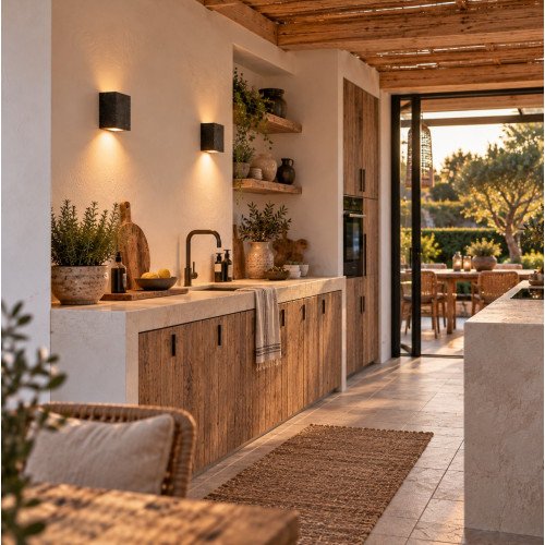 Set van 2 Pure Up & Downlighter beton zwart
