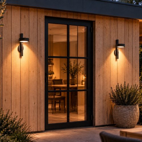 Orion wandlamp mat zwart buiten IP44 LED G9