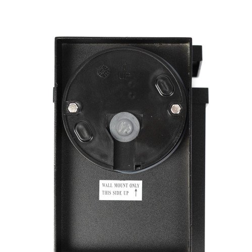Buitenlamp Ripley muurlamp zwart geribbeld glas