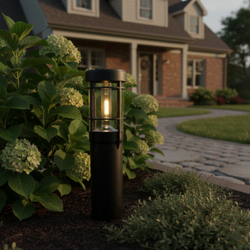 Solar tuinlamp Sunflower buitenverlichting zwart