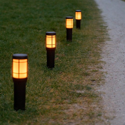 Fuego Solar Tuinlamp Zwart