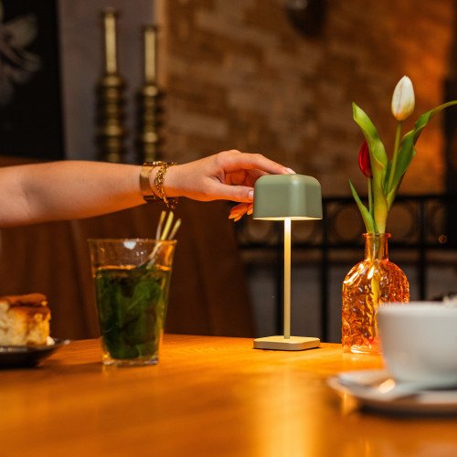 Cabo Tafellampenset Groen Grijs – Small & Medium