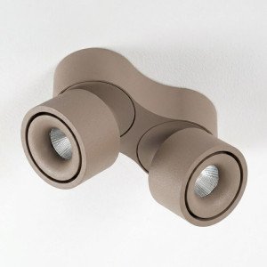 Richtbare opbouwspot Ole 2 wit led