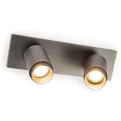 Plafondspot Scott binnenverlichting gun metal aluminium modern