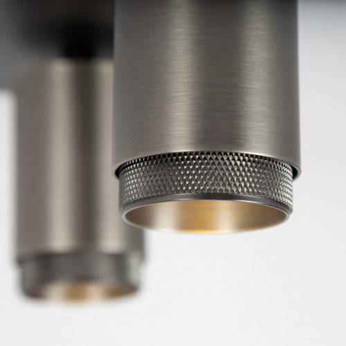 Plafondspot Scott binnenverlichting gun metal aluminium modern