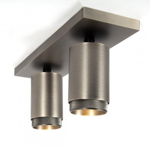 Plafondspot Scott binnenverlichting gun metal aluminium modern