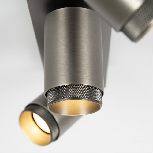 Plafondspot Scott binnenverlichting gun metal aluminium modern