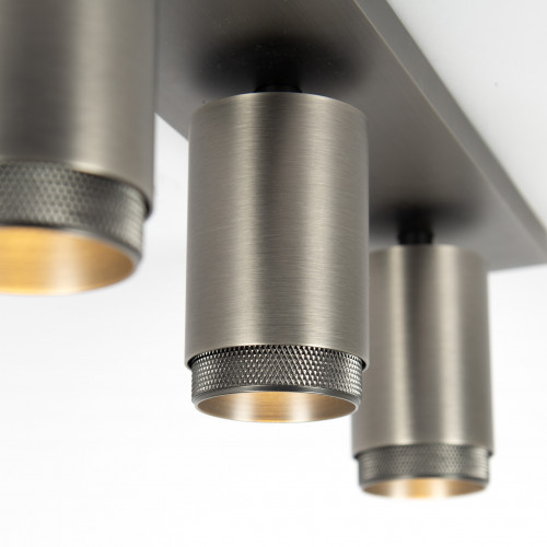 Plafondspot Scott binnenverlichting gun metal aluminium modern