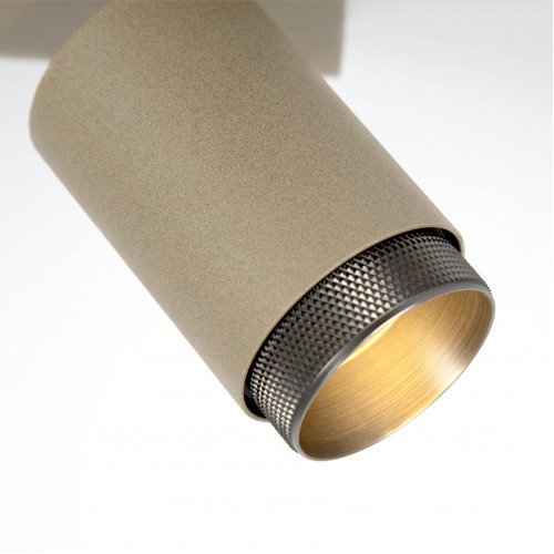 Plafondspot Scott binnenverlichting champagne aluminium modern