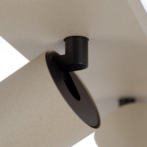 Plafondspot Scott binnenverlichting gun metal aluminium modern