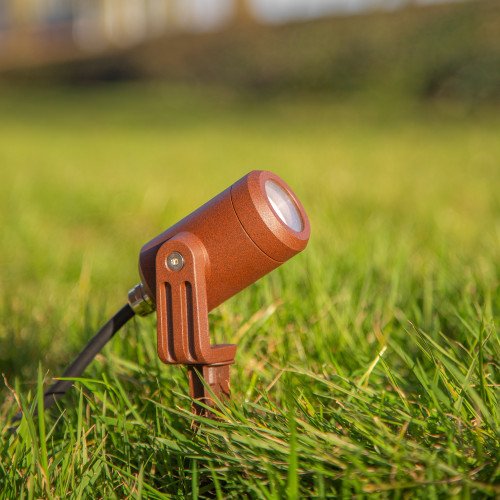 Corten compacte grondspot LED-Spike GU10 PAR11