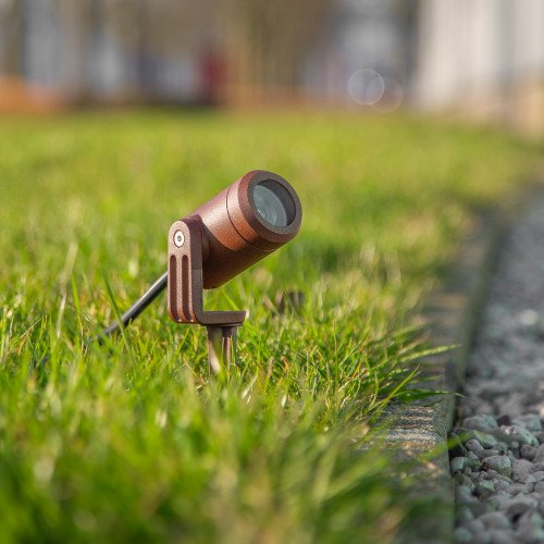 Corten compacte grondspot LED-Spike GU10 PAR11