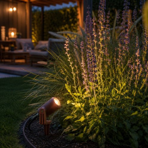 Corten compacte grondspot LED-Spike GU10 PAR11