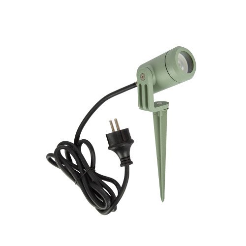 Zwarte compacte grondspot LED-Spike GU10 PAR11