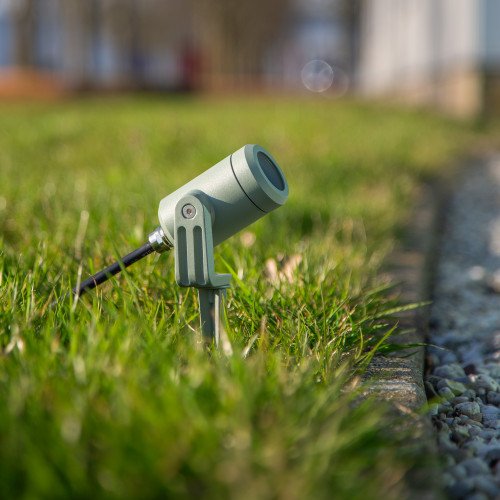 Zwarte compacte grondspot LED-Spike GU10 PAR11