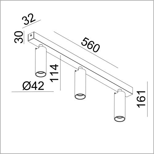 Binnenverlichting wit inbouwspot Aluminium