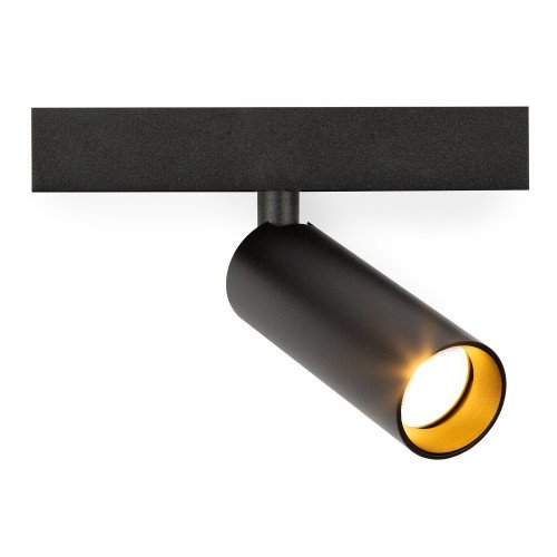 Binnenverlichting zwarte inbouwspot Aluminium
