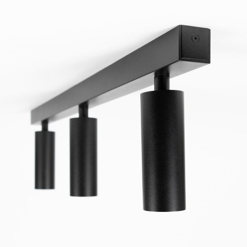 Binnenverlichting zwarte inbouwspot Aluminium