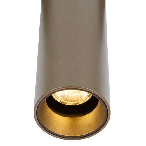 Binnenverlichting bronzen opbouwspot Aluminium