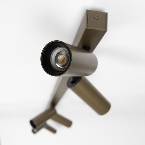 Binnenverlichting brons inbouwspot Aluminium