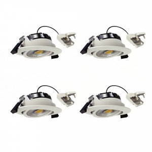 Ronde inbouwspot plafond wit dimbaar 82cm