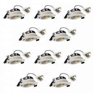 Ronde inbouwspot plafond wit dimbaar 82cm