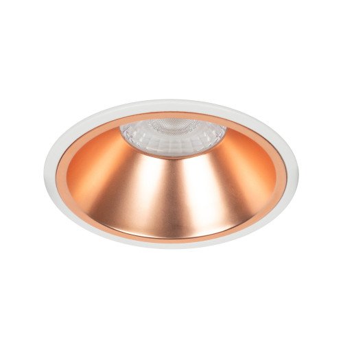 Inbouwspot wit Ivar koperen ring Dimbaar LED