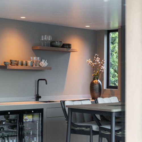 Ronde inbouwspot Ivar plafond zwart dimbaar 90mm