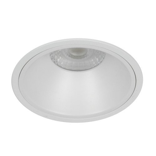 Ronde inbouwspot Ivar plafond wit dimbaar 90mm