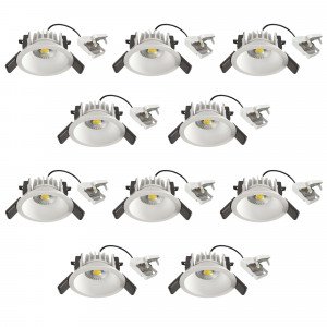 Ronde inbouwspot Ivar plafond wit dimbaar 90mm Ronde inbouwspot Ivar plafond wit dimbaar 90mm