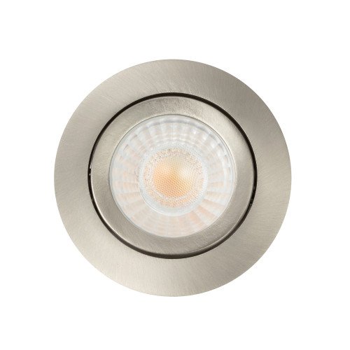 Ronde inbouwspot plafond brushed dimbaar 82cm