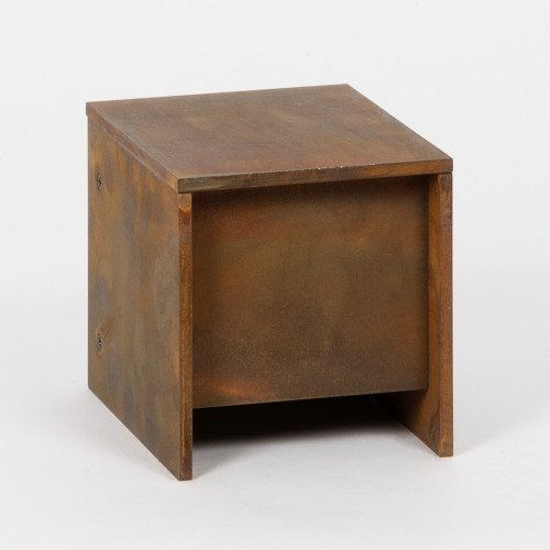Muurlamp cortenstaal vierkant modern GU10