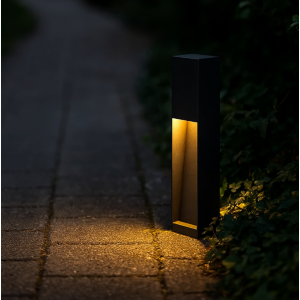Tuinlamp zwart aluminium vierkant modern GU10