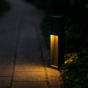 Tuinlamp zwart aluminium vierkant modern GU10