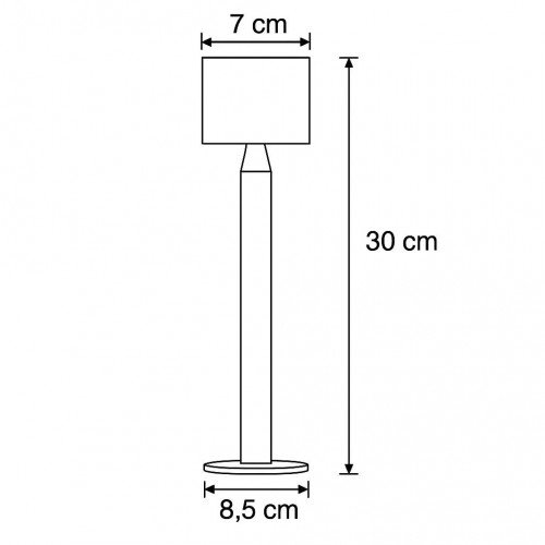 Issy tuinlamp zwart small bij siersiergras met neerwaarts licht