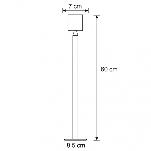 Issy Tuinlamp Zwart Medium